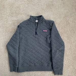 Vineyard Vines Gray Quarter Zip